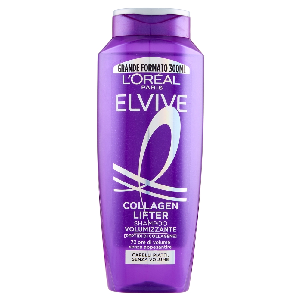 Elvive Collagen Lifter Shampoo Volumizzante, per Capelli Senza Volume 300 ml